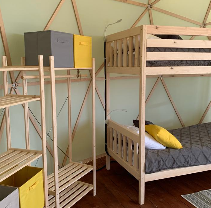 Young travelers enjoying the historic-centre hostel